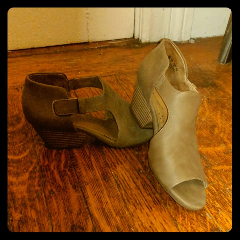 Natural Soul open toe heel